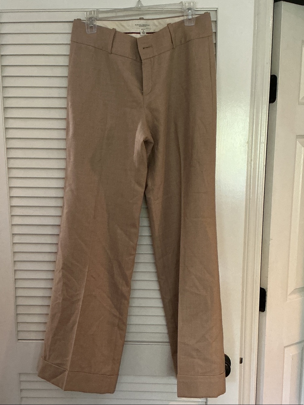 Banana Republic Taupe Wide-Leg Trousers